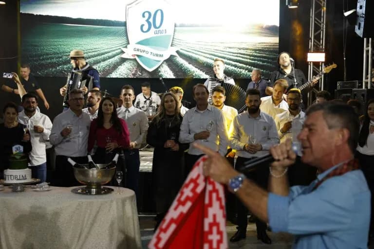 Show de encerramento na festa de 30 anos do Grupo Turim